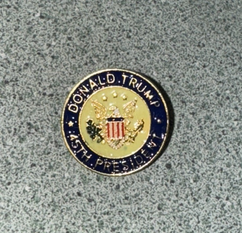 Donald Trump 45Th President Lapel Pin 1” Diameter