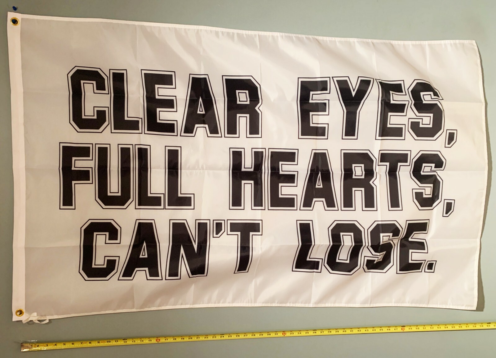 FOOTBALL FLAG FREE SHIP USA SELLER Clear Eyes Full Hearts WB Beer USA Sign 3×5′
