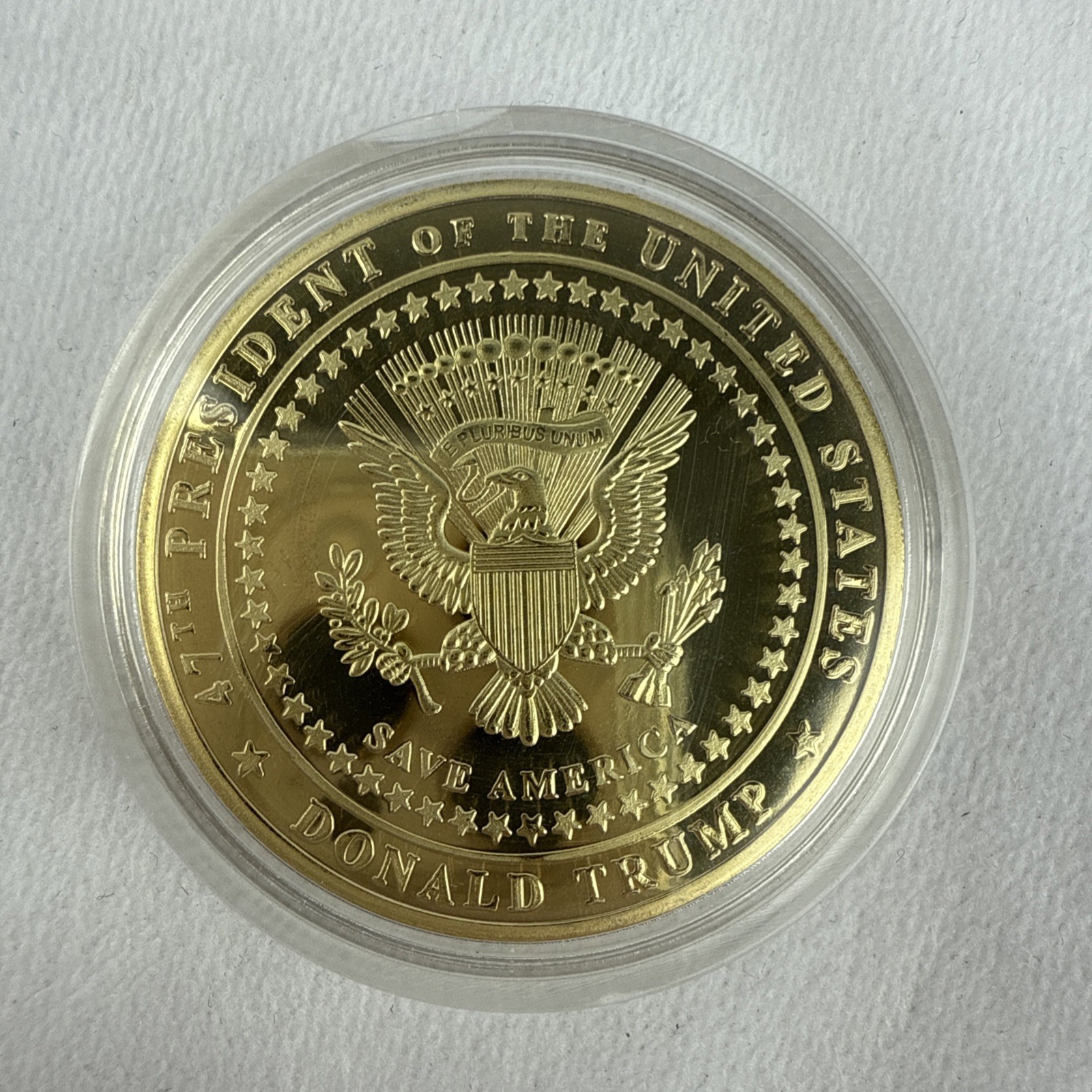 Donald J. Trump 2024 47th President US Commemorative Coin Save America MAGA