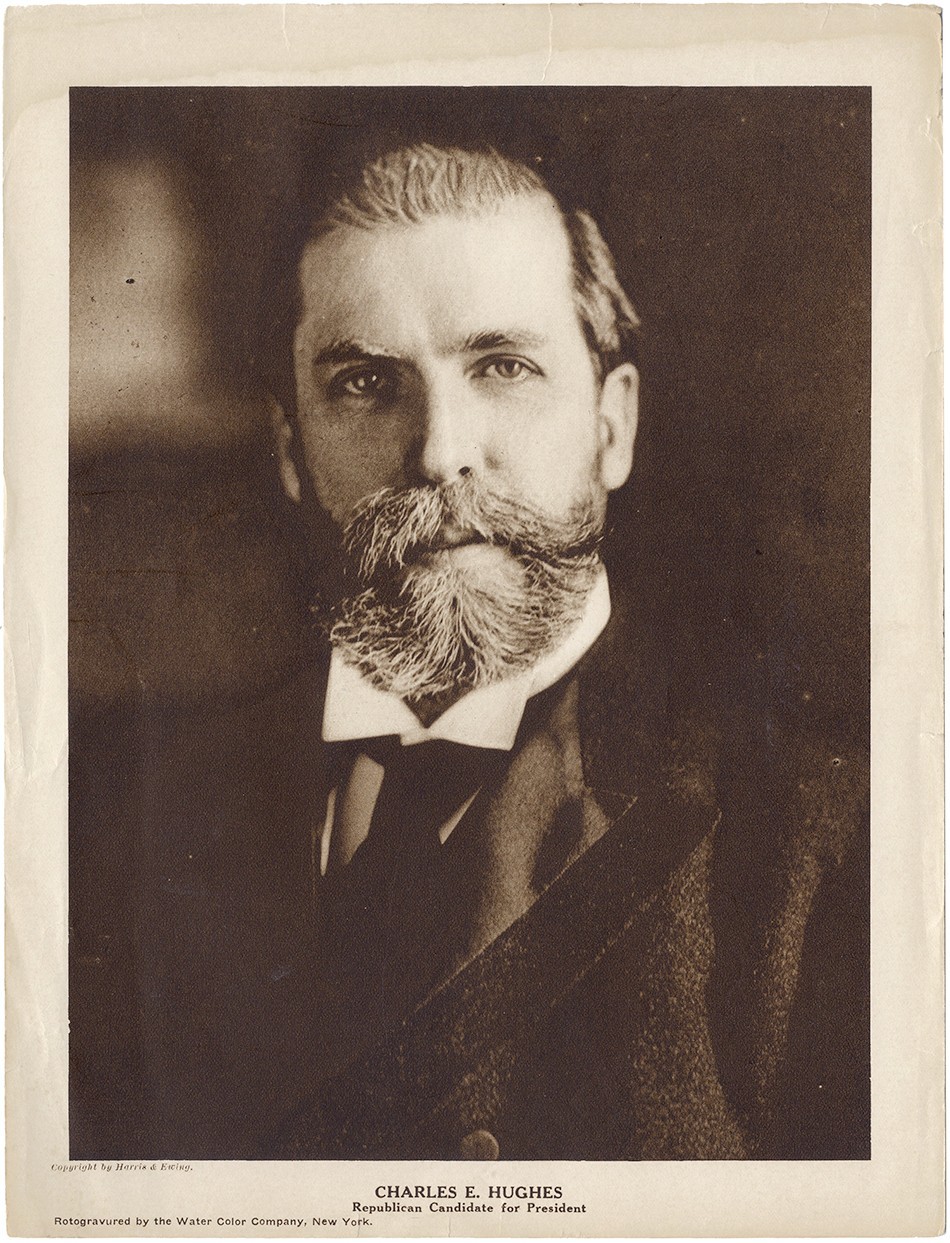 1916 Charles E. Hughes Republican Candidate Photogravure Window Poster