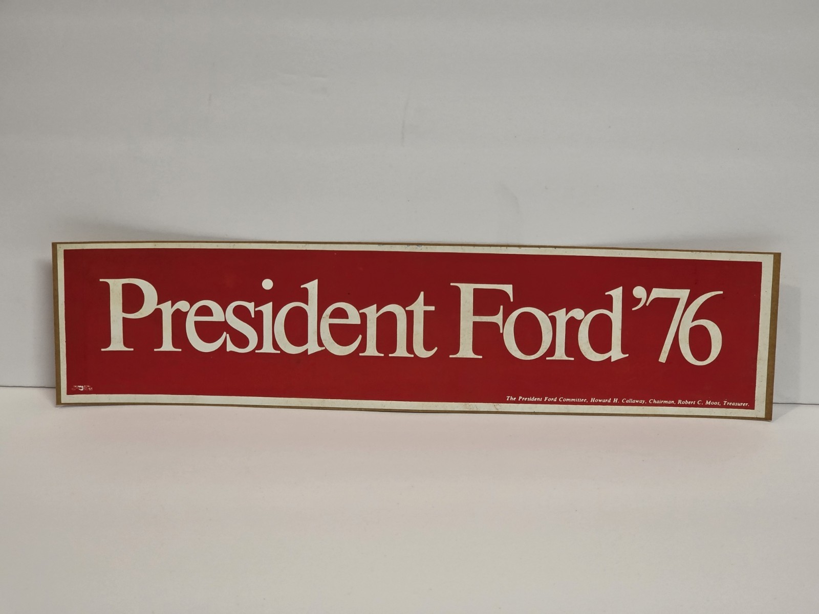 President Ford ’76 Political Bumper Sticker Unused