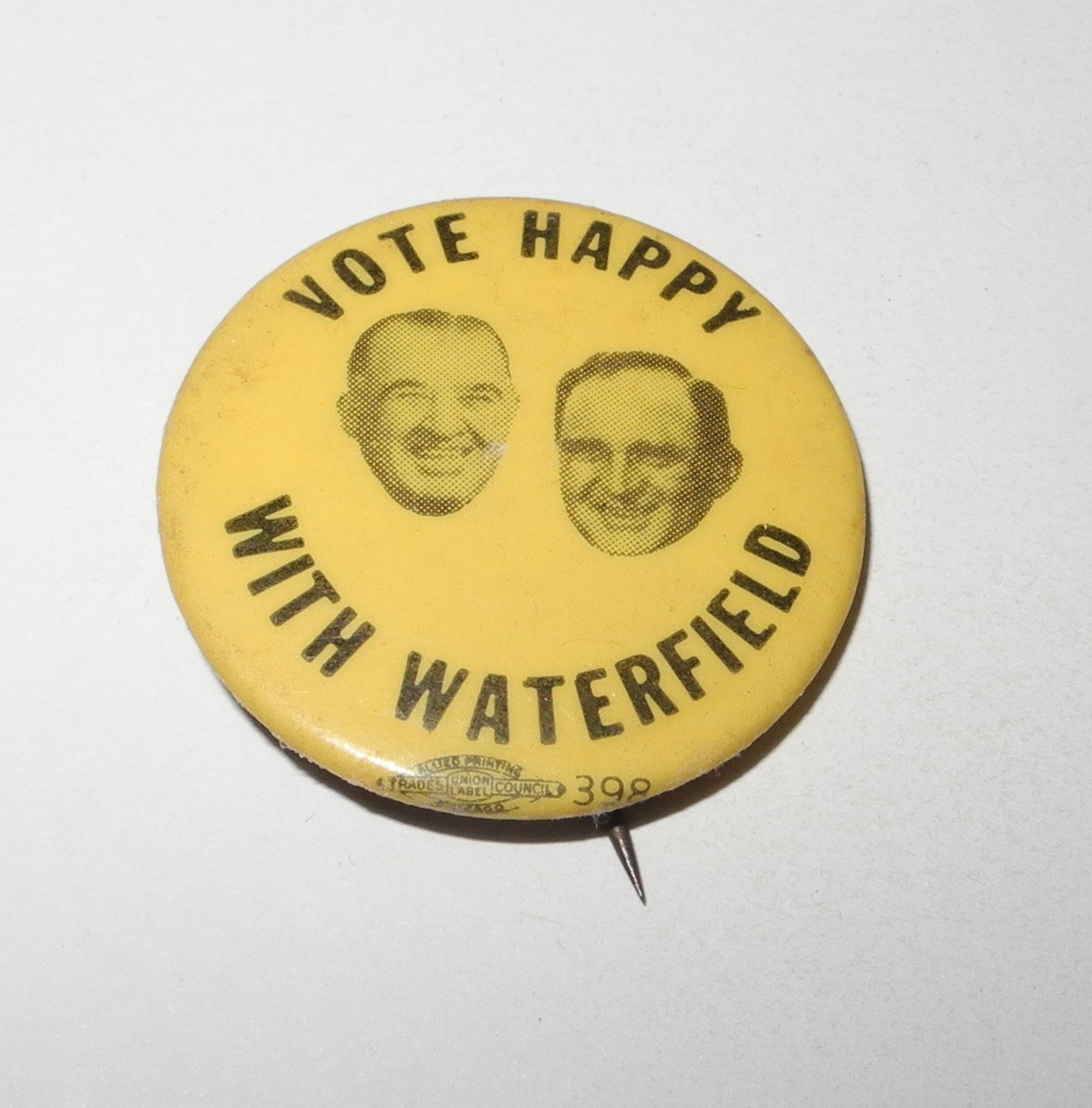 1963 Happy Chandler for Governor Political Election Baseball Commissioner Pin