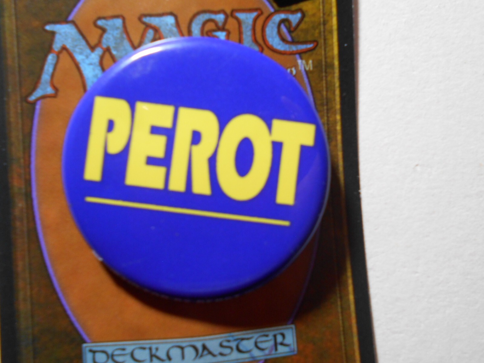 1-5/8″ blue Perot 1992 litho pinback button