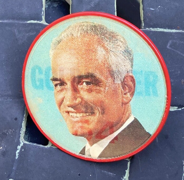 Barry Goldwater, Nixon, Eisenhower Campaign Memorabilia, Pins Buttons, Stickers
