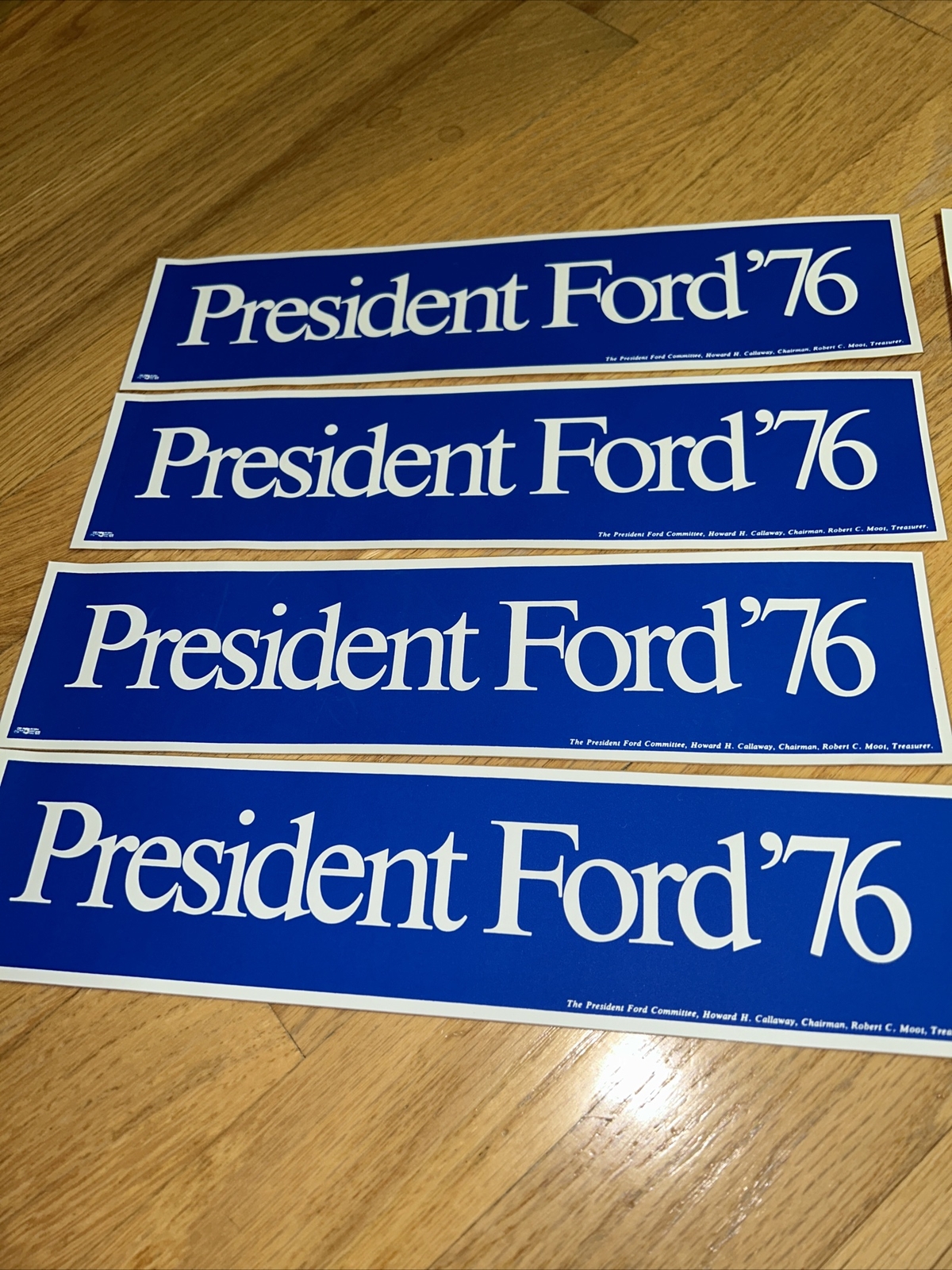 11 – 1976 GERALD FORD for President BUMPER STICKERS