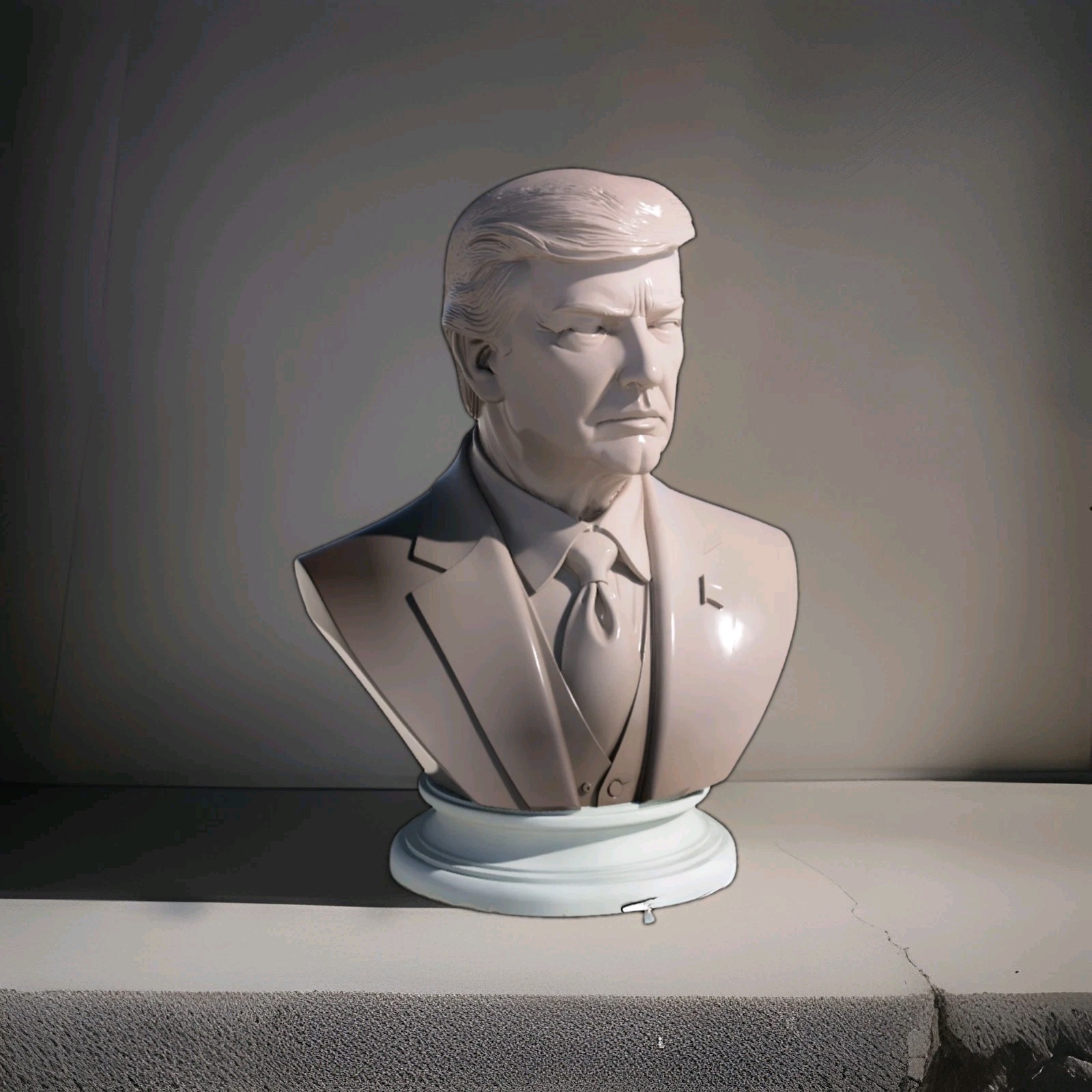 Donald Trump MAGA Bust Statue PLA