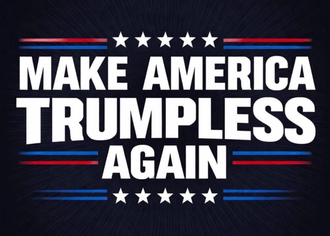 MAKE AMERICA TRUMPLESS AGAIN FRIDGE MAGNET 4.75″ X 3.5″