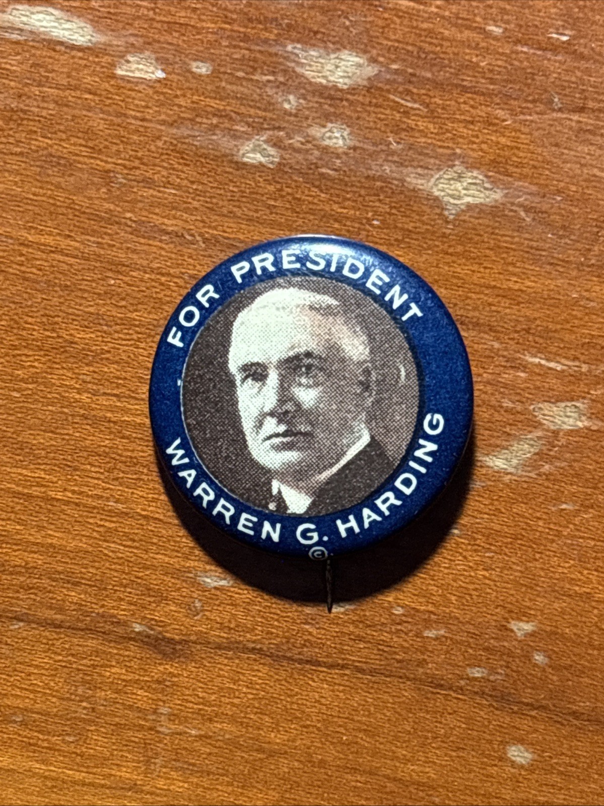WARREN G. HARDING For President Political Pin 7/8″ Whitehead Hoag
