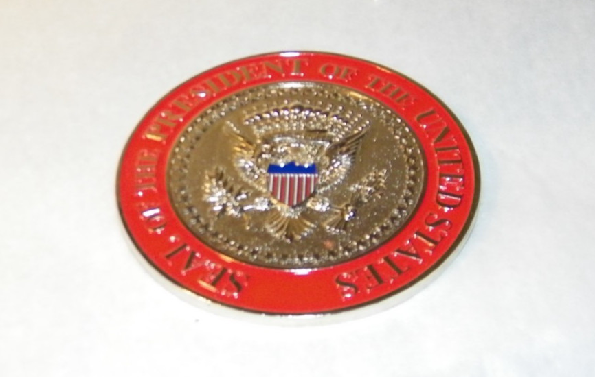 U.S. 45th President Donald J Trump Challenge Coin White House Presidential Seal