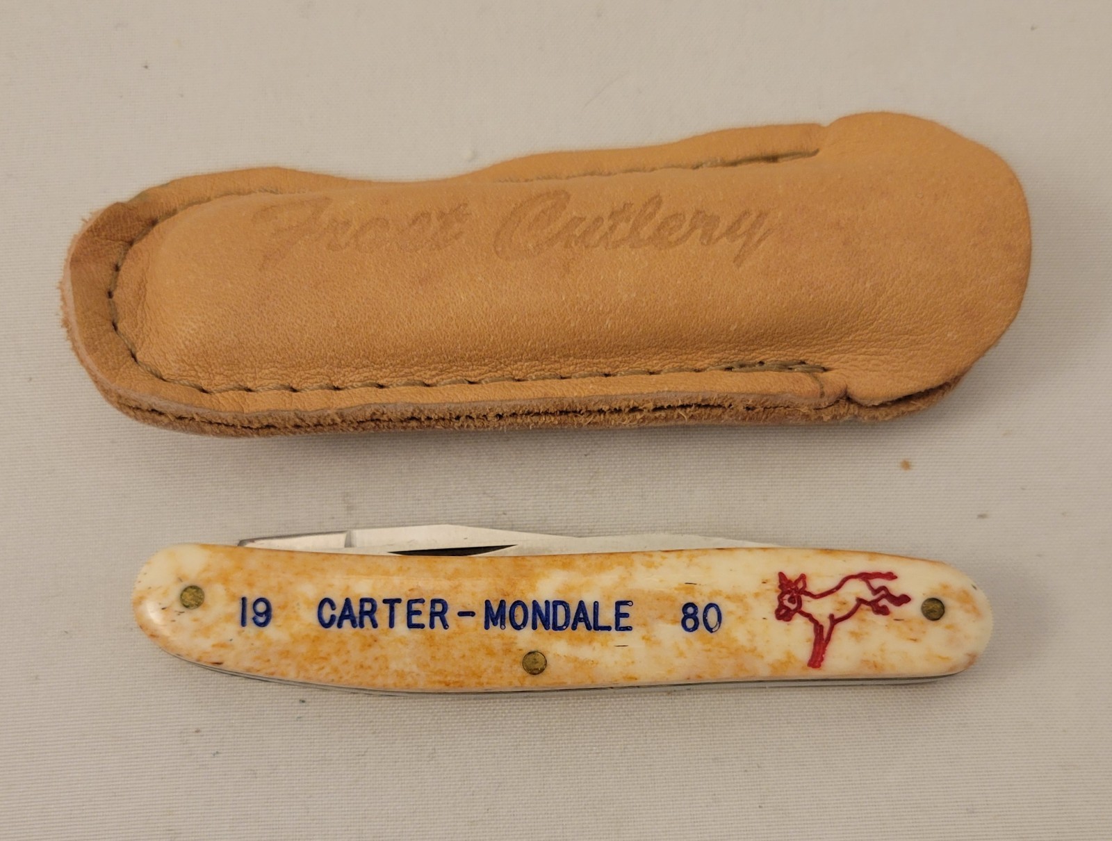 1980 Carter-Mondale Presidential Campaign Mini-Muskrat Knife – Frost Cutlery