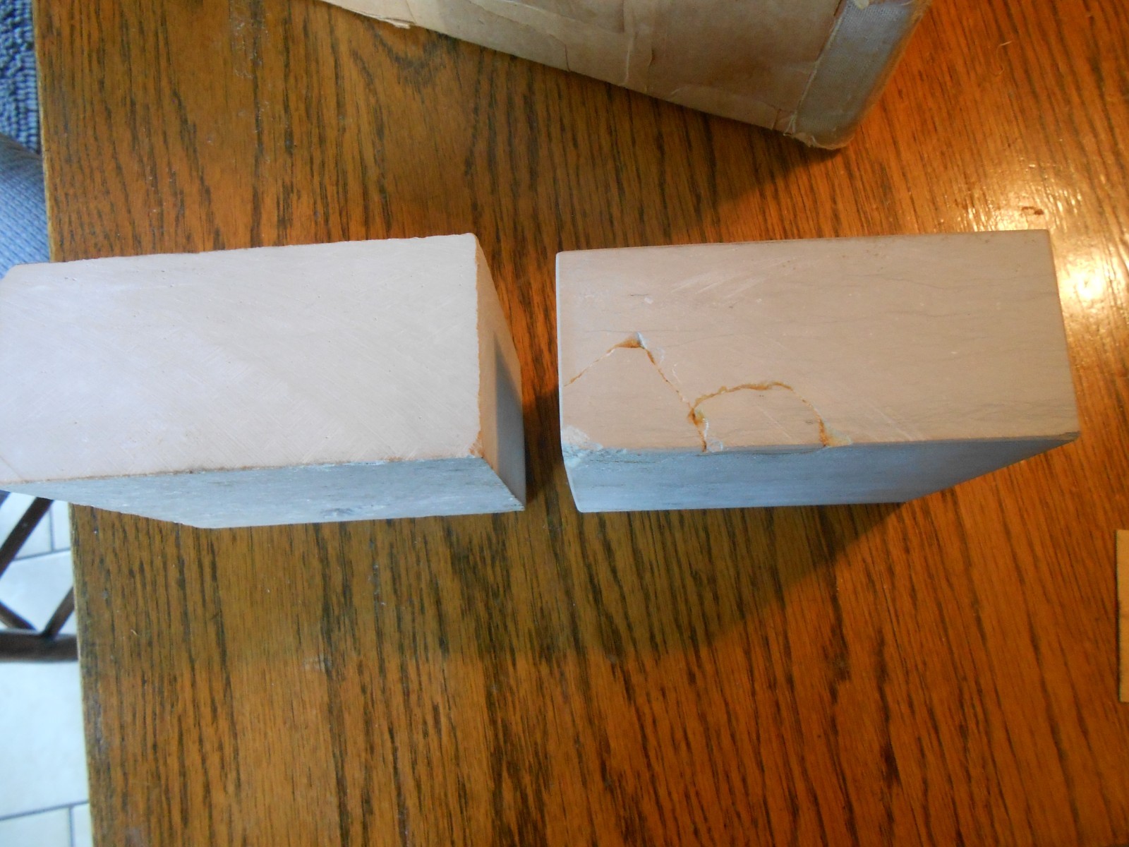 ORIGINAL 2 PIECES W/BOX FROM 1950 TRUMAN WHITE HOUSE RESTORATION RELICS