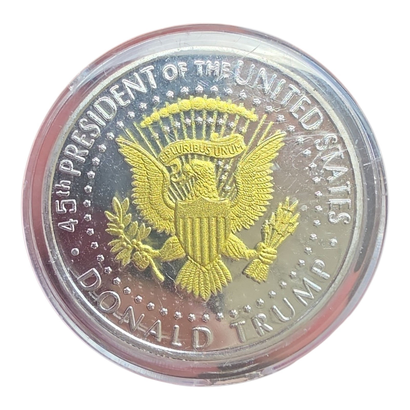 DONALD TRUMP 2020 SILVER GOLD PLATED RARE COIN 45th PRESIDENT KEEP AMERICA GREAT