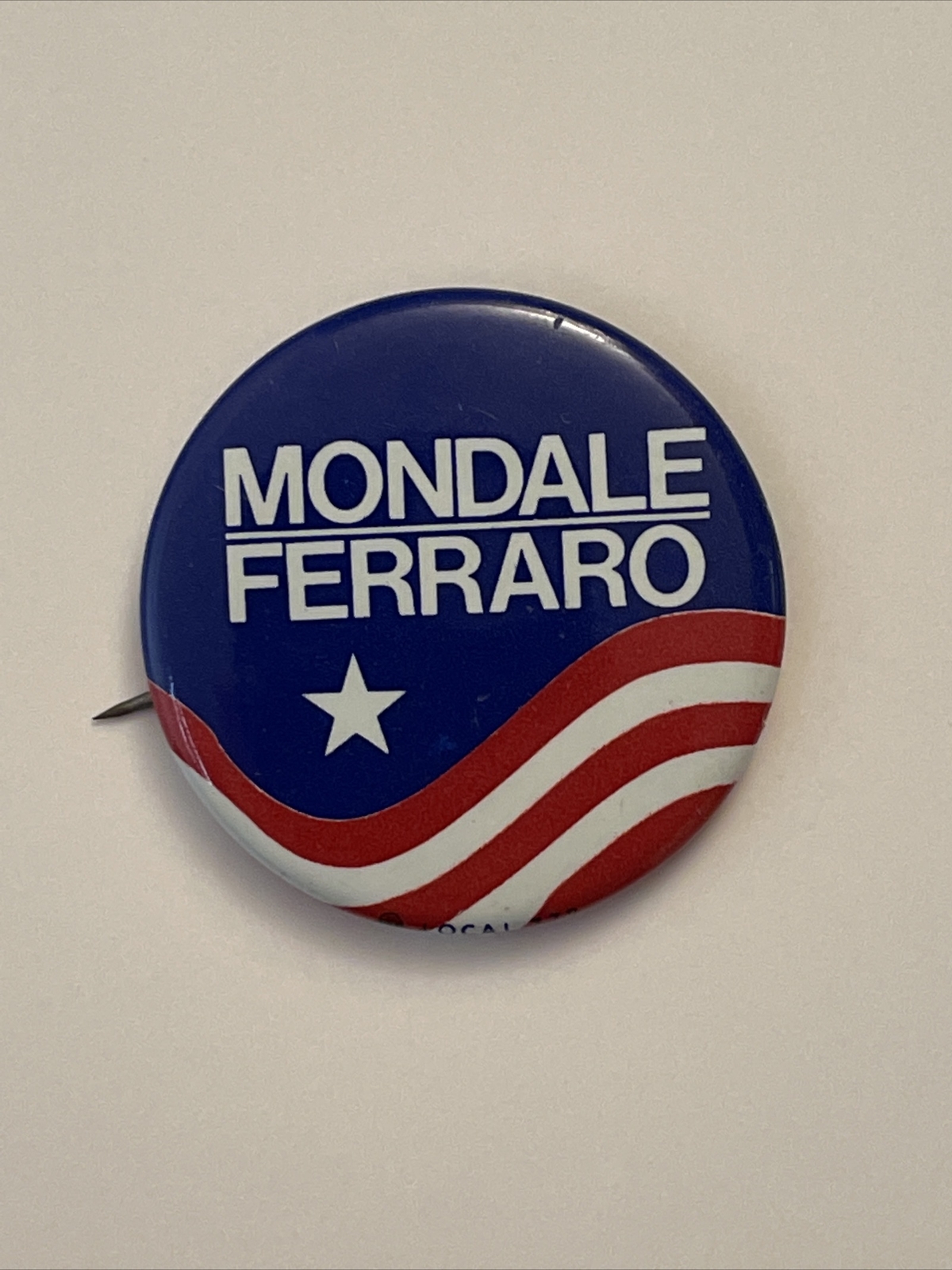 Mondale Ferraro Official 1984 Campaign Pin Political Button Dem Presidential 80s