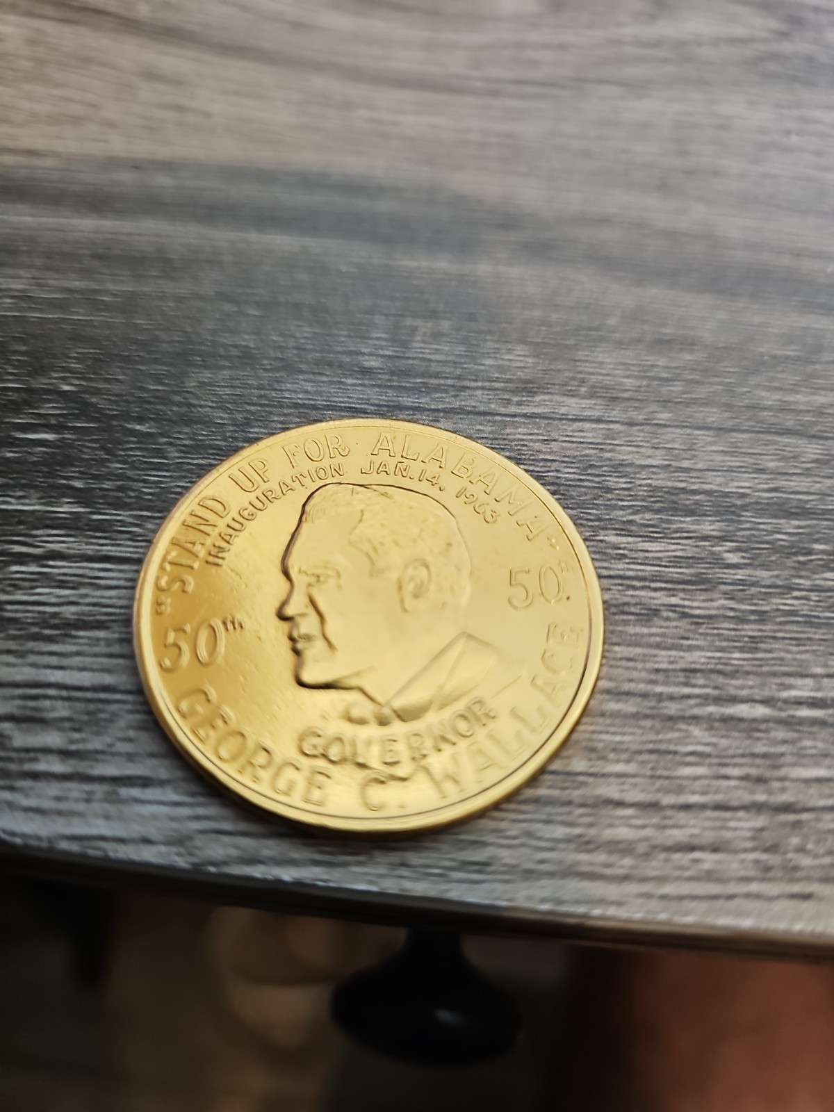 George Wallace Coin Alabama Fighting Governor Medal Let The People Speak