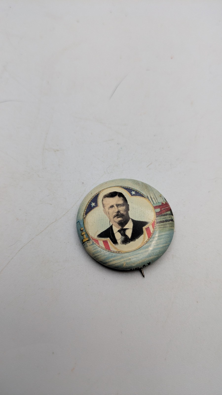 Replica Theodore Teddy Roosevelt 1 1/8″ Portrait Political Pin