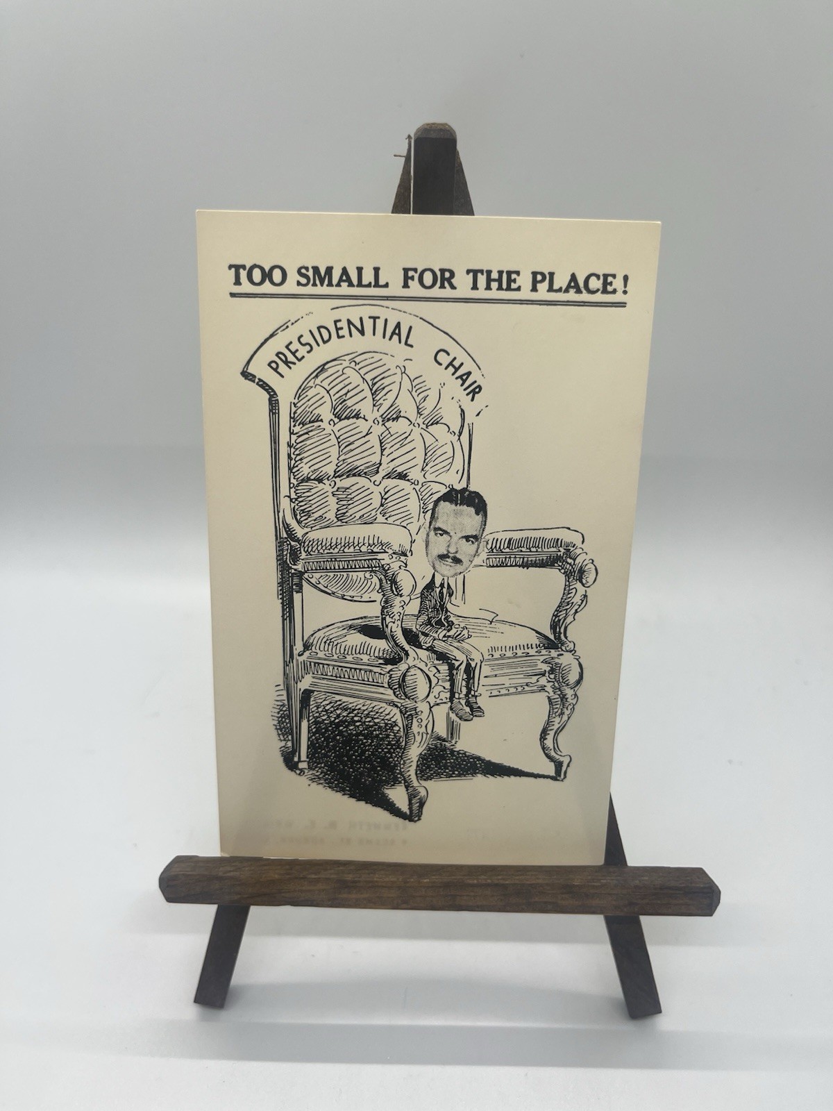 Presidential Candidate Anti Thomas Dewey Postcard? Too Small For The Place!
