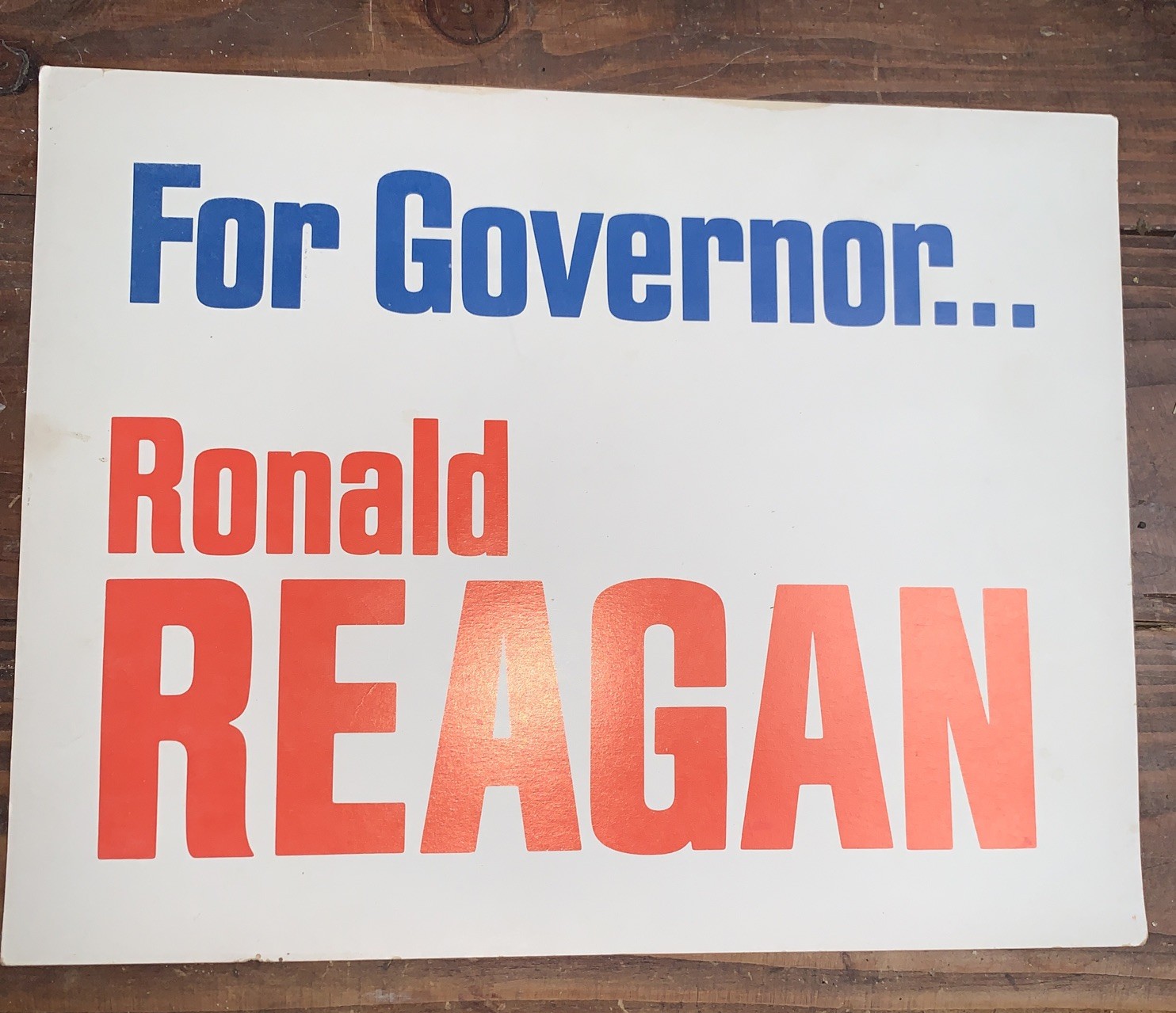 Vintage Ronald Reagan For Governor 1966 Poster Add 14” By 11”