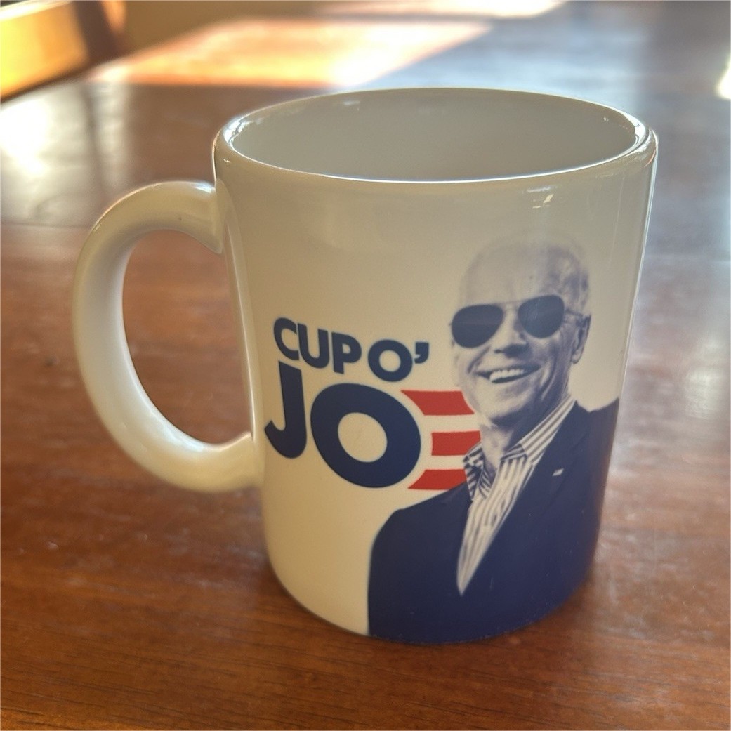 Joe Biden 2020 White Ceramic Collectable.