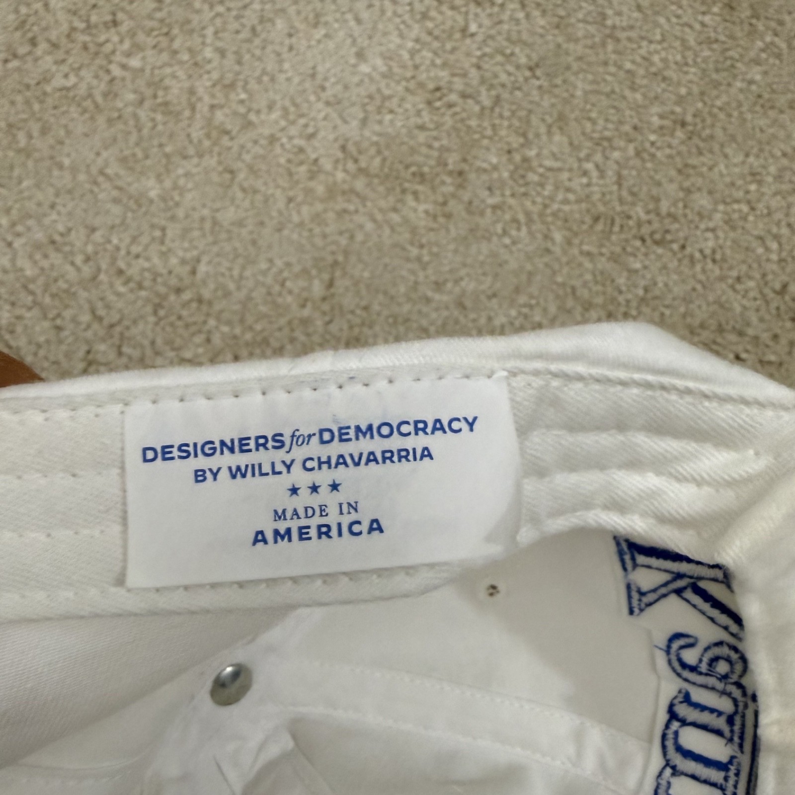 Kamala Harris Presidential Campaign White Hat USA Union Strapback Baseball Cap