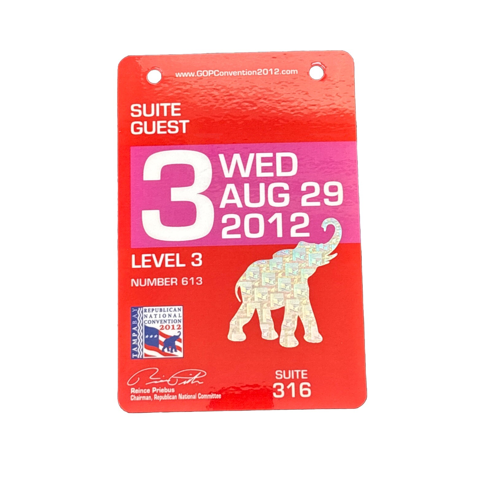 18 Different 2012 Republican National Convention Official Credentials Passes