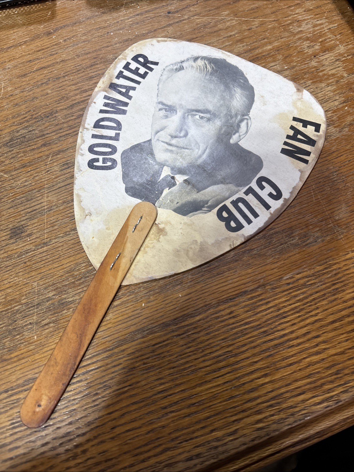 Vintage Campaign Fan Barry Goldwater Fan Club