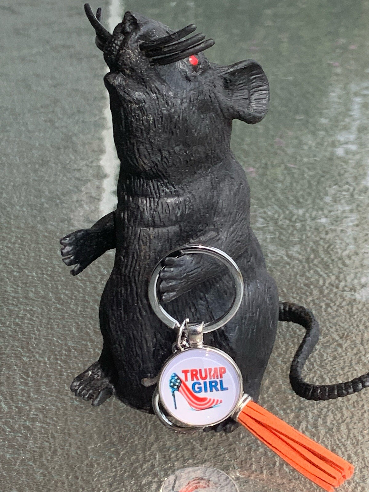 Donald Trump Girl Keychain