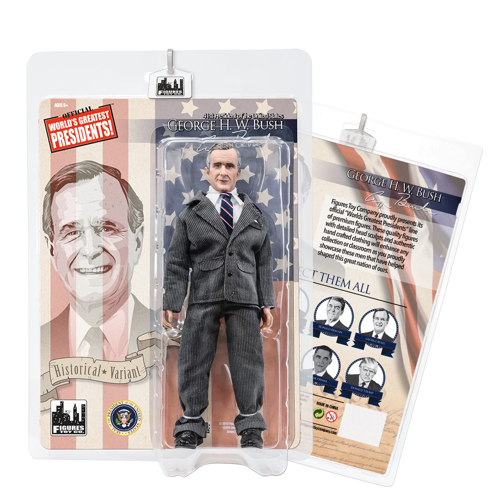 US Presidents 8 Inch Figures Series: George H.W. Bush SR. [Gray Suit Variant]