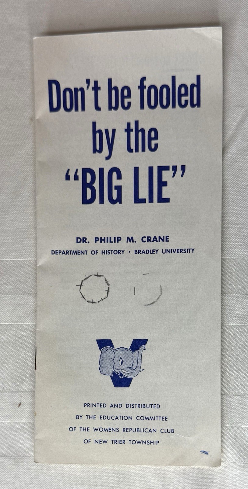 Goldwater 1964 Presidential Campaign Brochure “Don’t Be Fooled By The Big Lie”
