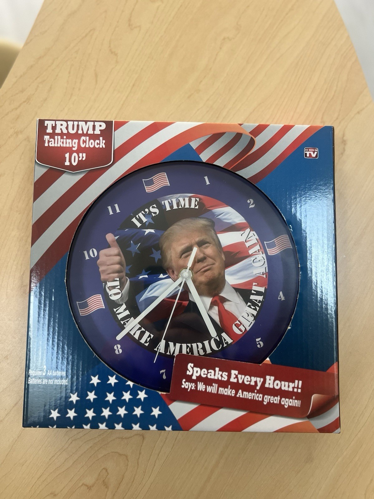 ASTV President Donald Trump Talking Clock! Let’s Make America Great Again! NEW