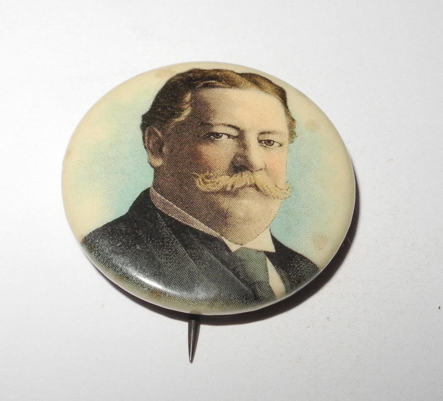 1908 William Howard Taft Political Campaign President Election Button 7/8″ Pin