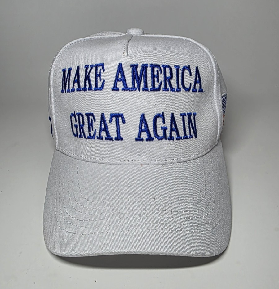 MAGA Donald Trump 45-47 Make America Great Again White Blue Baseball Hat