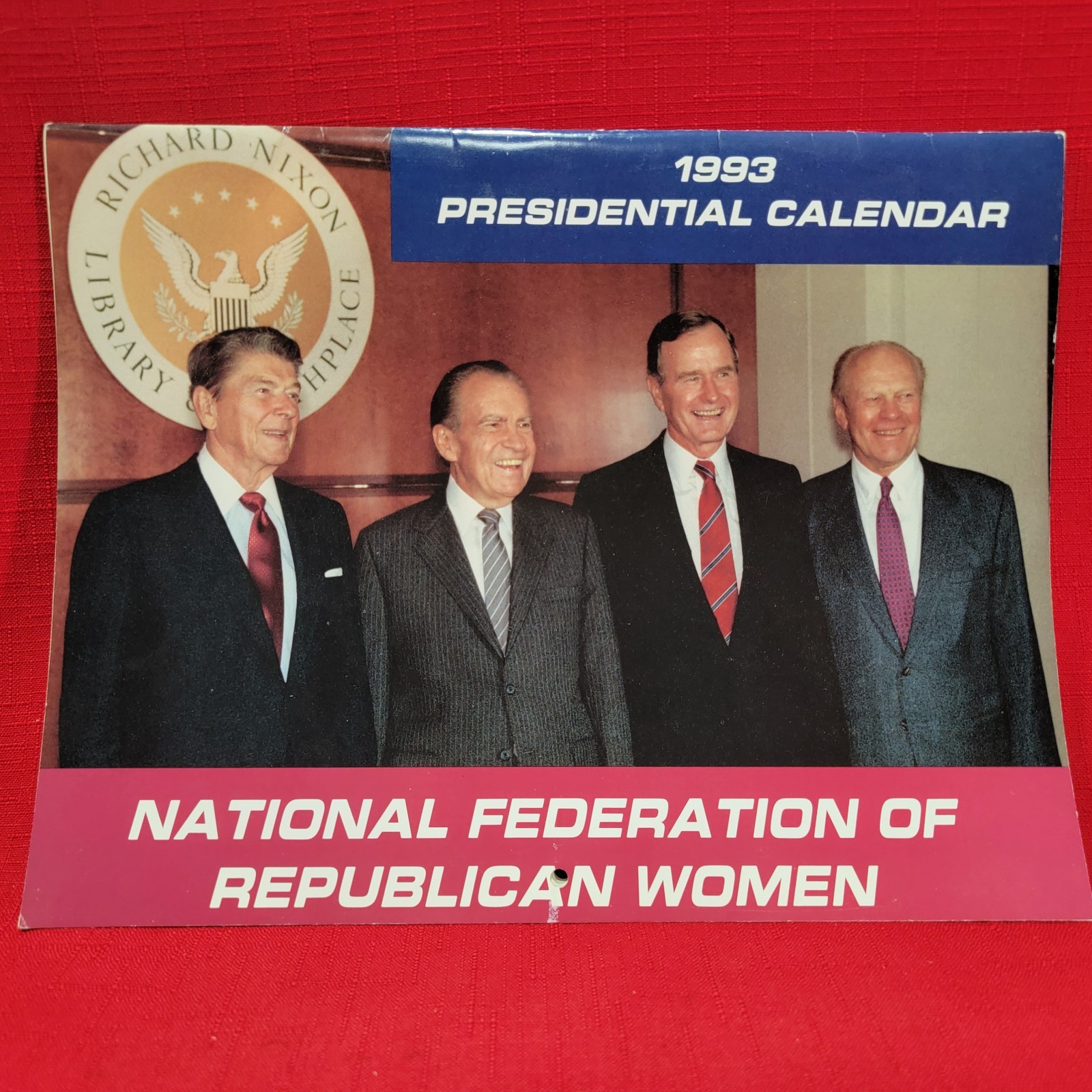 Vintage 1993 Presidential Calendar-National Federation of Republican Women Regan