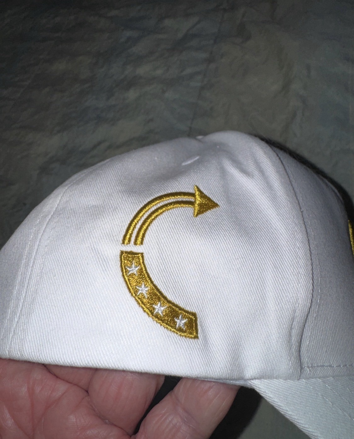 Charlie Kirk *Black Label* White Hat Cap Gold 47 Turning Point USA Trump TPUSA