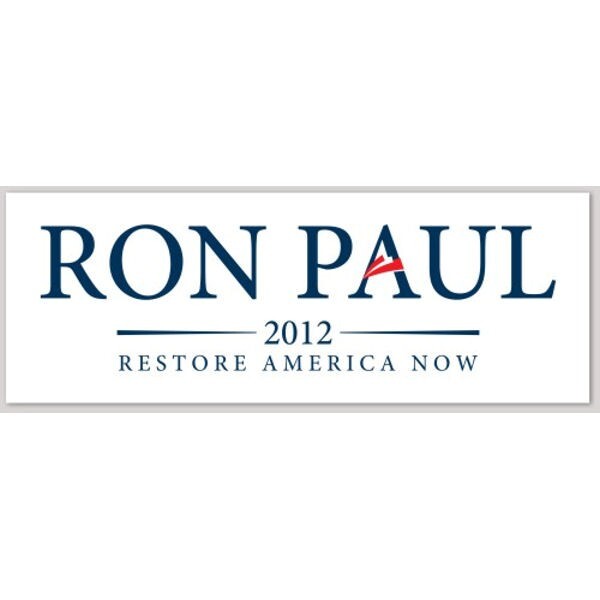 Ron Paul 2012 presidential For President Replica Campaign Bumper Sticker