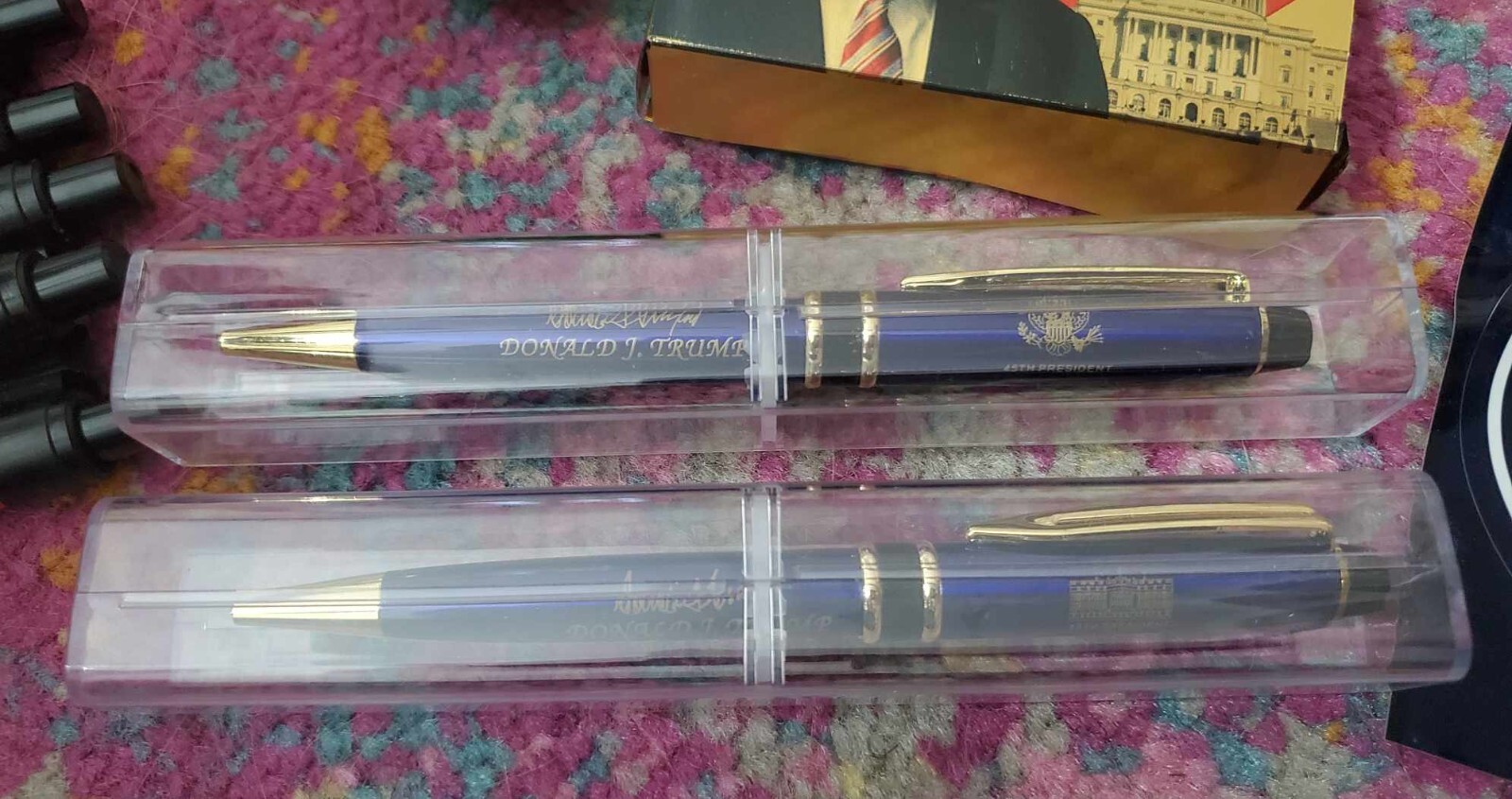 RARE 14PC TRUMP 2016-NOW LOT, SIGNED EASTER EGG WHITEHOUSE PENS CARDS PIN +MORE