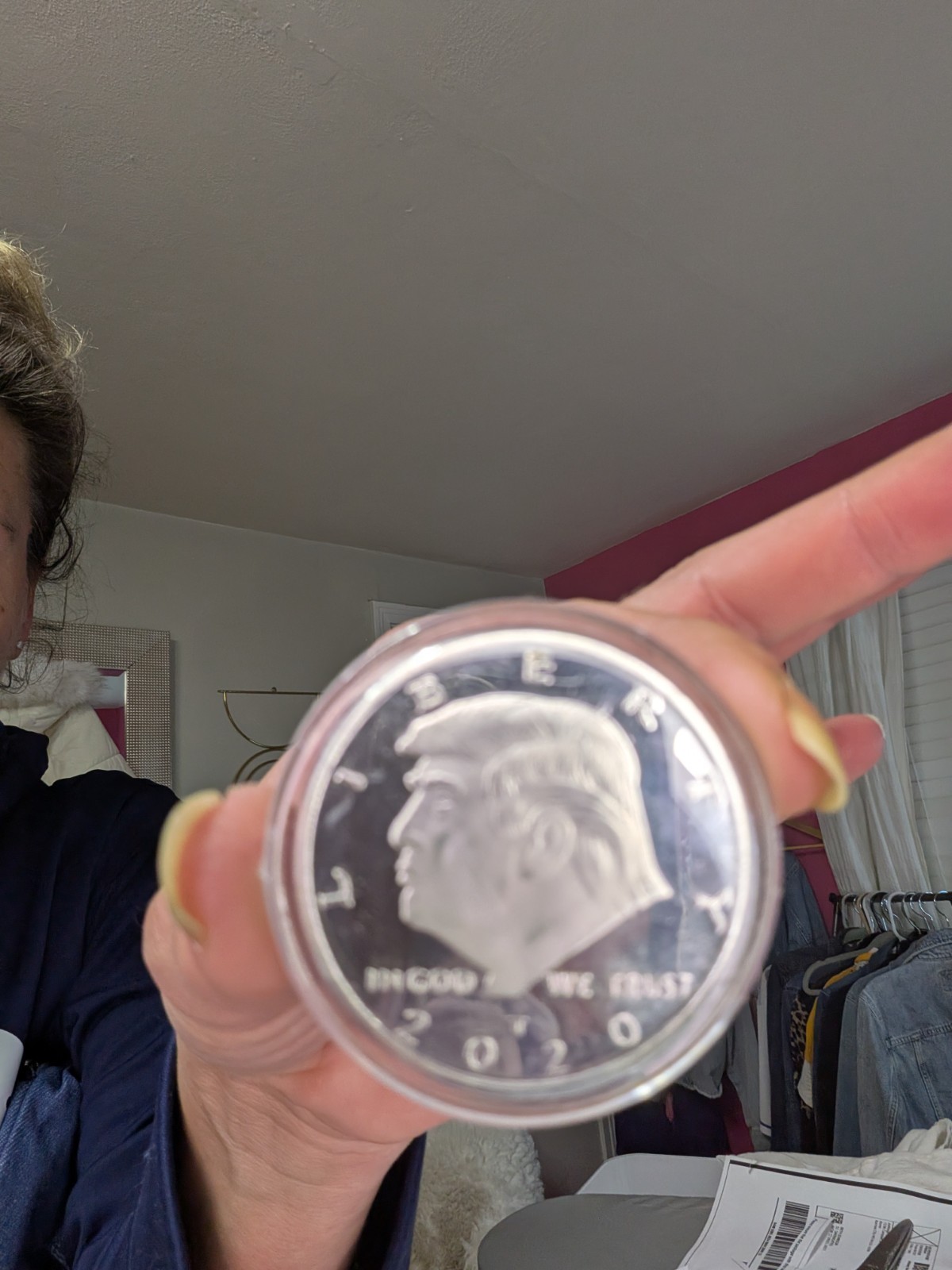 Trump Silver Plated Coin-MAGA