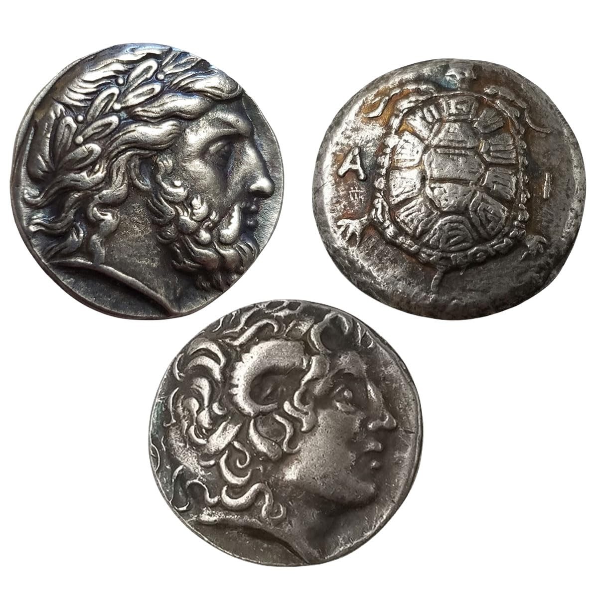 Silver Plated Ancient Greek Coins Alexander The Great Tetradrachm Islands of …