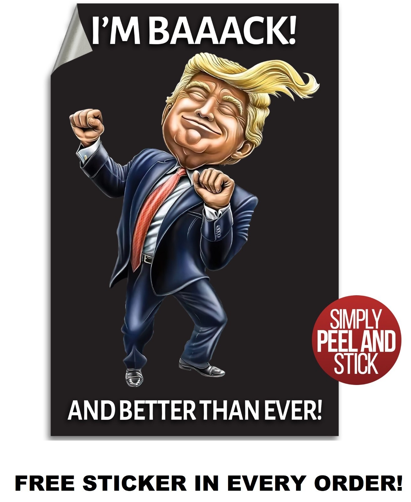 ✅ Pack of 100 Trump 100 Dollar Bills Novelty Money ✅ INCLUDES FREE STICKER!