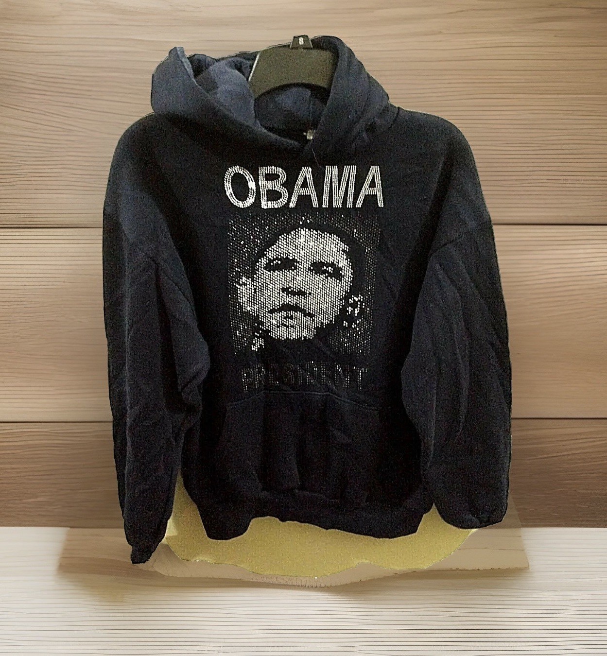 Vtg President Barack Obama Commemorative Hoodie MEDIUM 2008