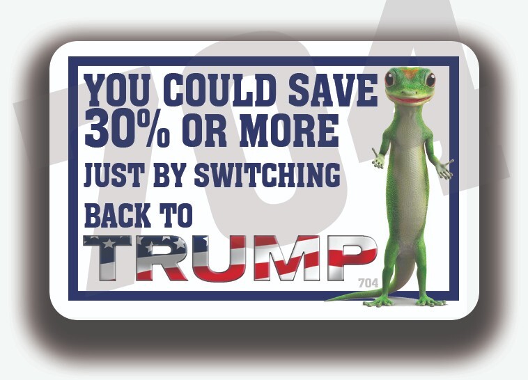 TRUMP 2024 STICKER SWITCH AND SAVE ANTI DEMOCRAT MAGA DECAL FREE SHIPPING