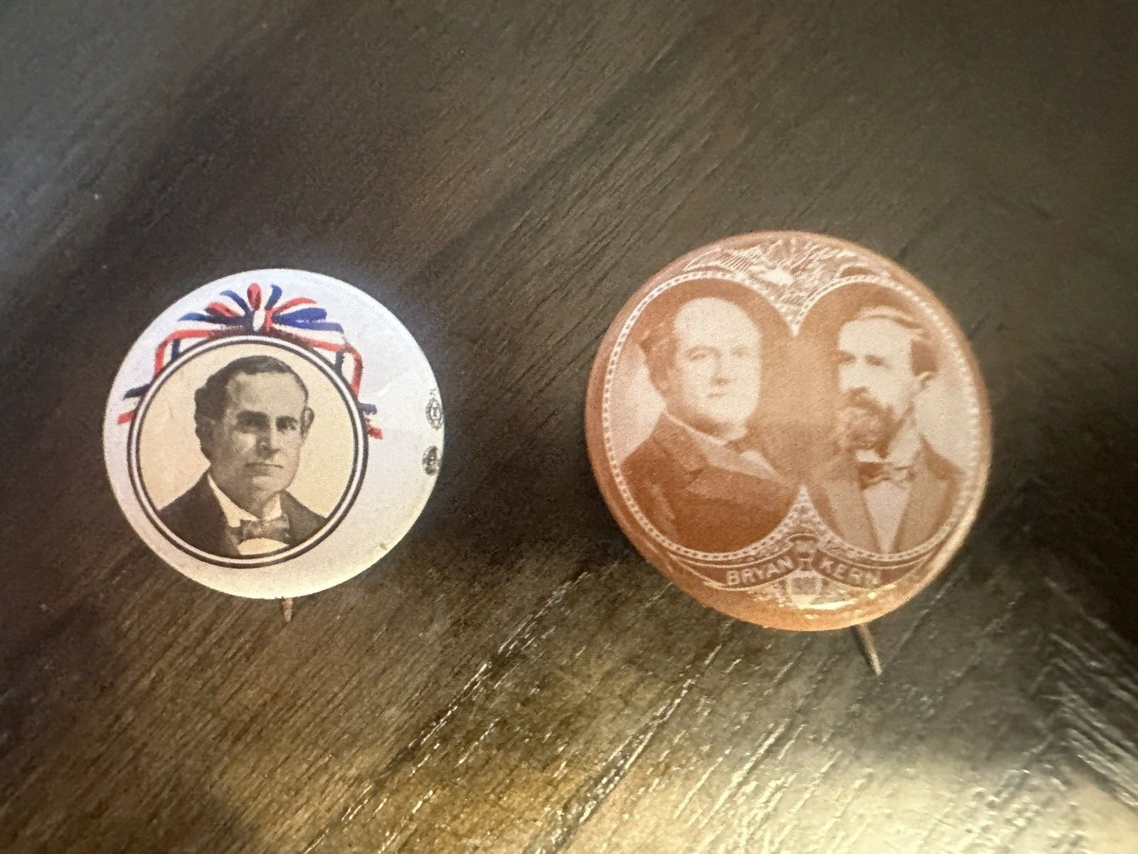 Presidential Pair Bryan Reproduction 1972 BUTTON Pin (See Details) 1″ 1 1/4″