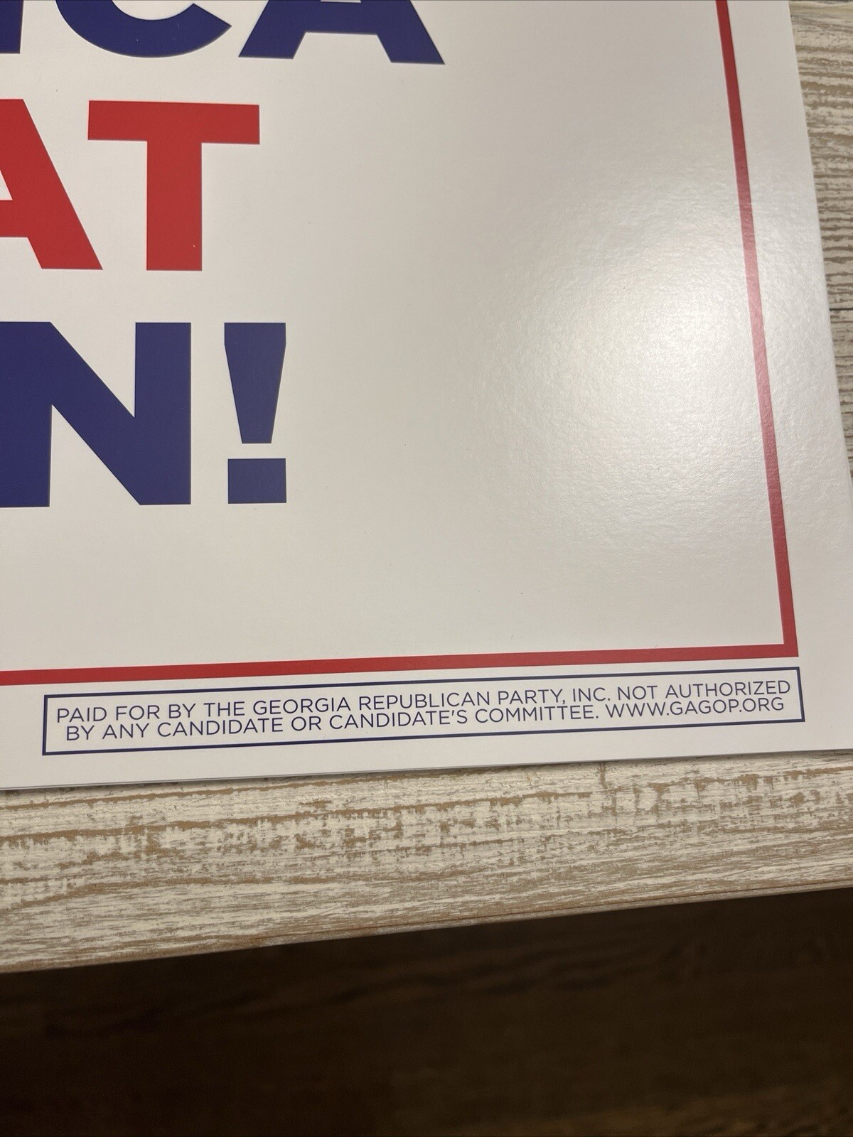*INAUG SALE* Mix/Match any 2x Trump/Vance Official Campaign Placard Rally Signs