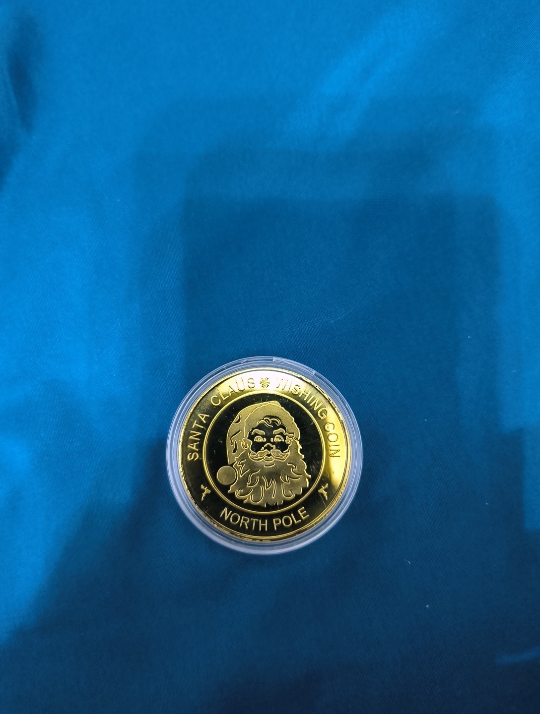 Merry Christmas Commemorative Coin Metal, Gold