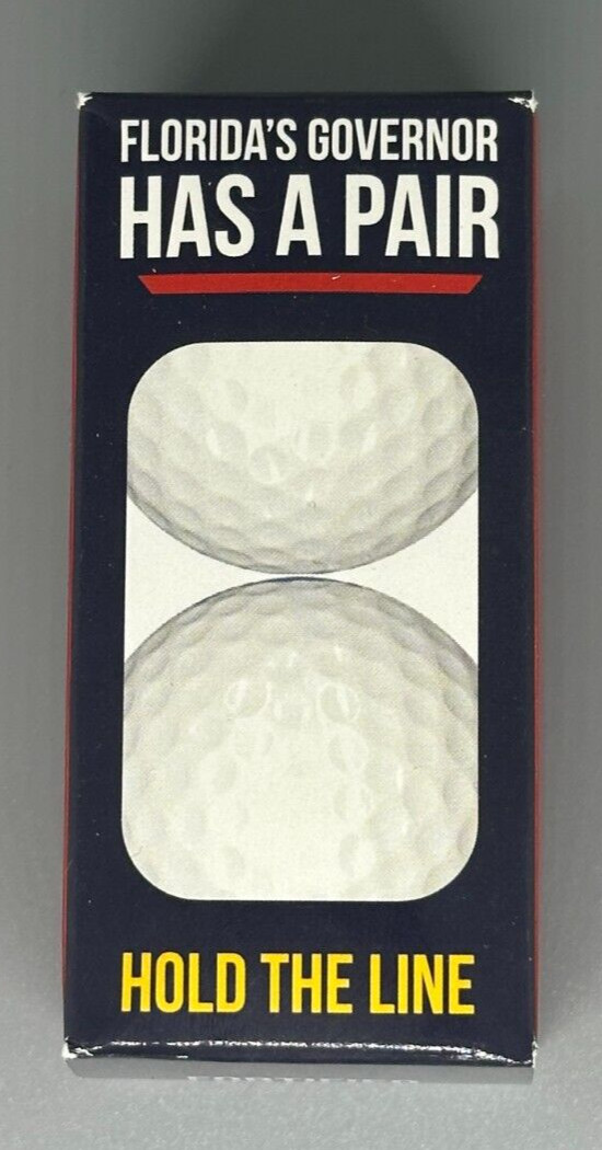 Gov. Ron DeSantis Official Campaign GOLF BALLS – DESANTIS HAS A PAIR