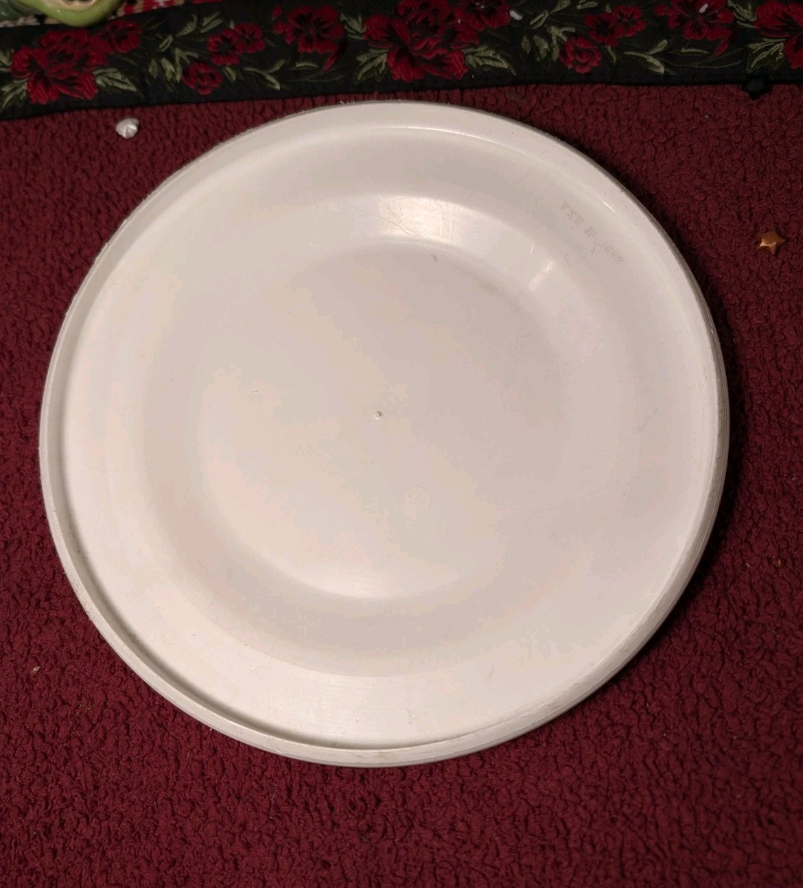 GIVE DICK A TOSS – Funny Richard Nixon Political White Frisbee – Made In USA