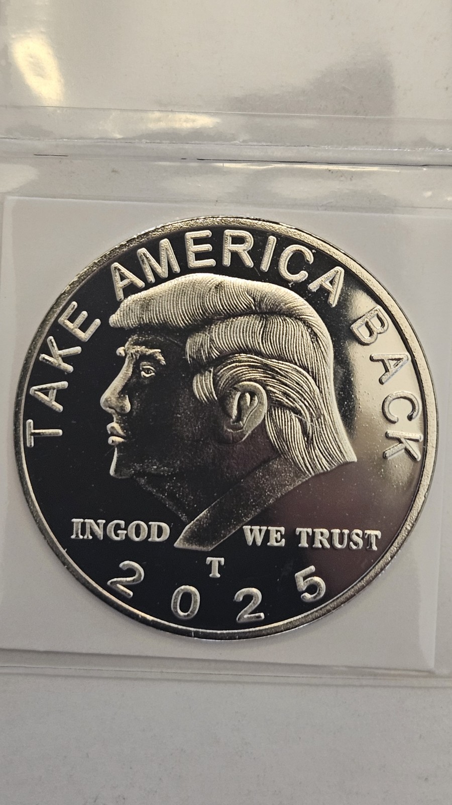 2025 Donald Trump Coin Take America Back Silver Plated – SHIPPED FROM USA