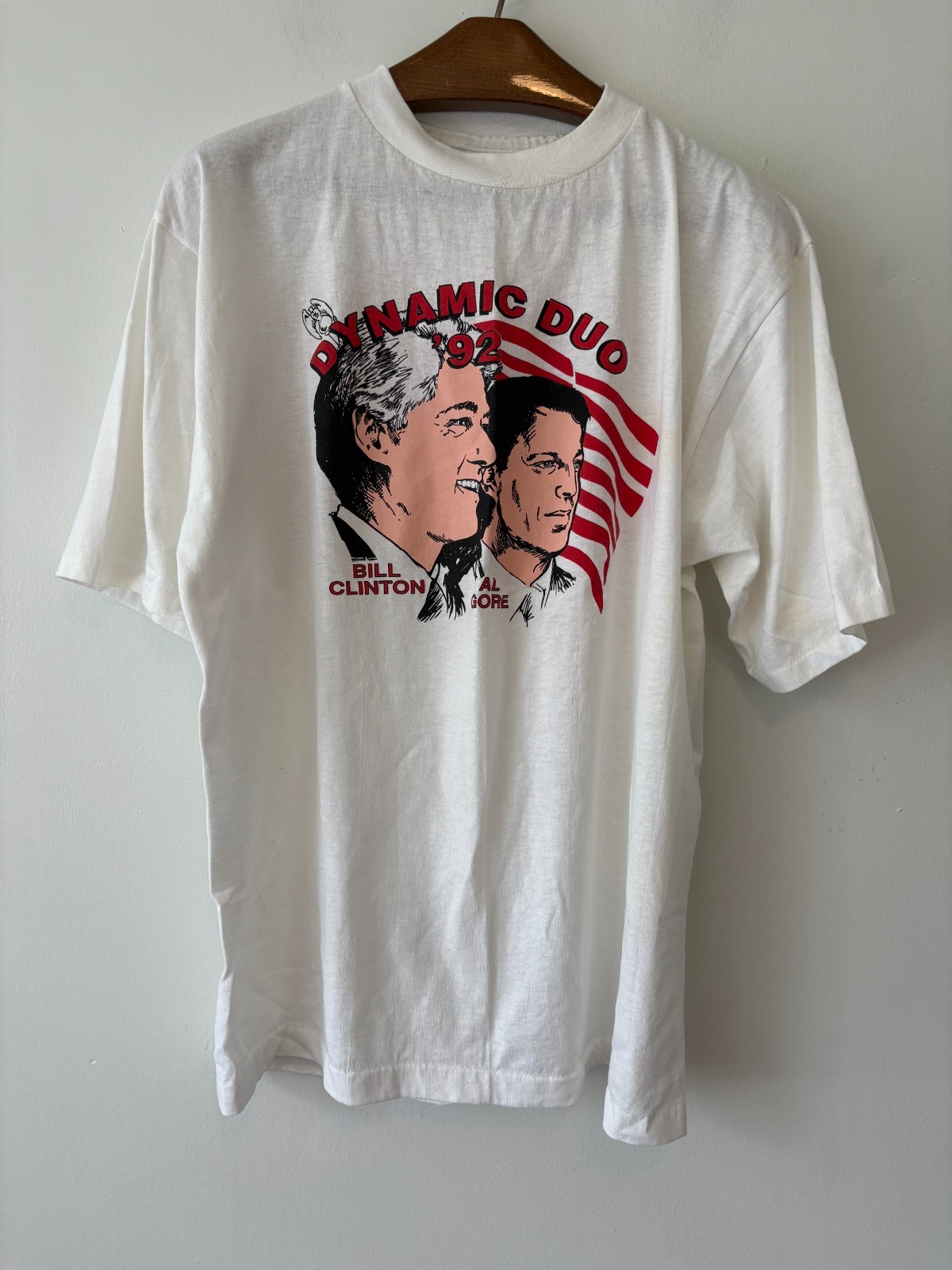 1992 Clinton Gore T-Shirt Dynamic Duo Year of the Woman Political History XXL