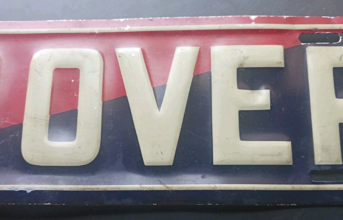 HOOVER CAMPAIGN POLITICAL LICENSE PLATE 1928 REPUBLICAN ITEM AUTOMOBILE CAR