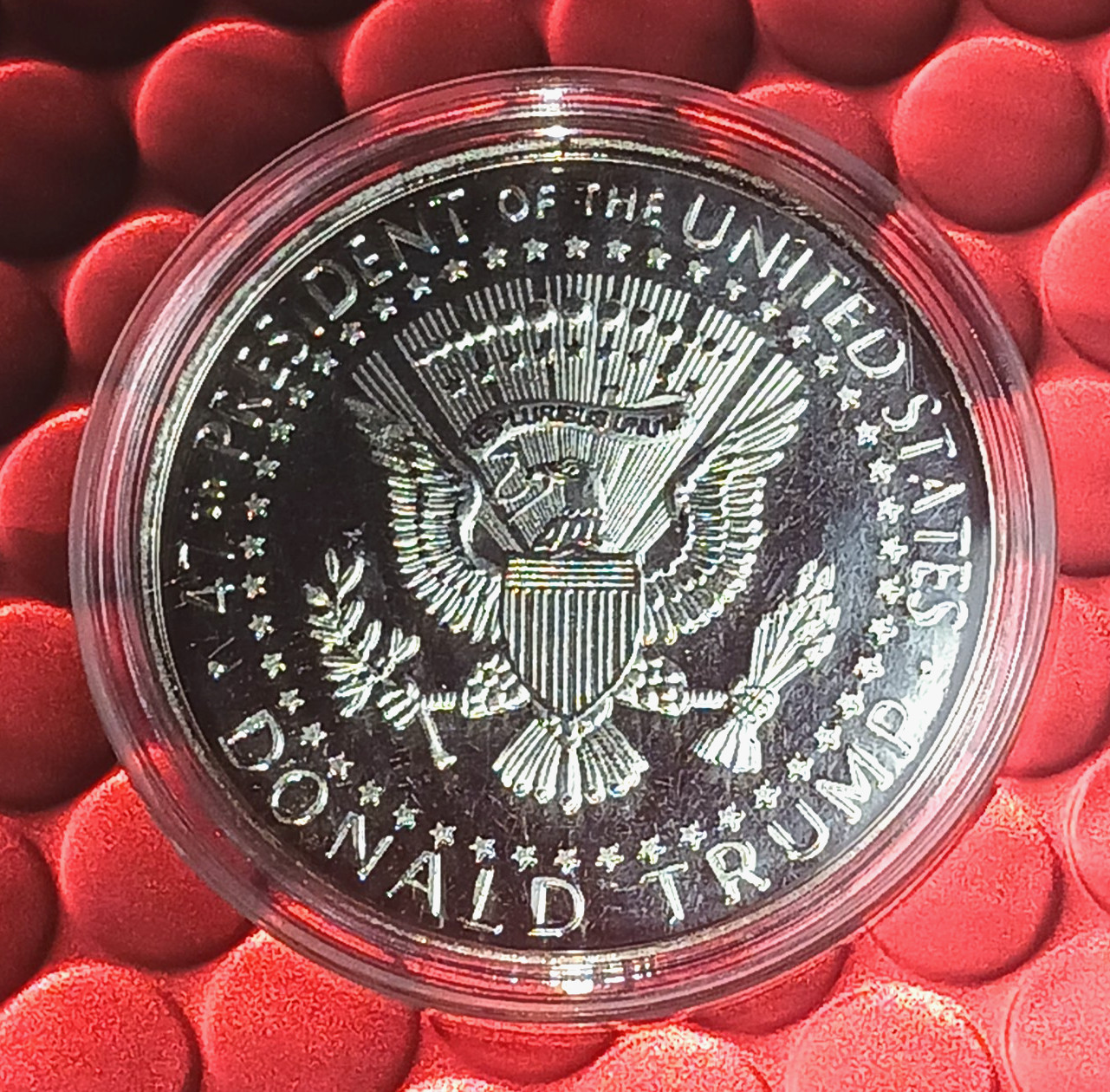 2025T Donald Trump Coin Take America Back Silver Plated – USA SELLER