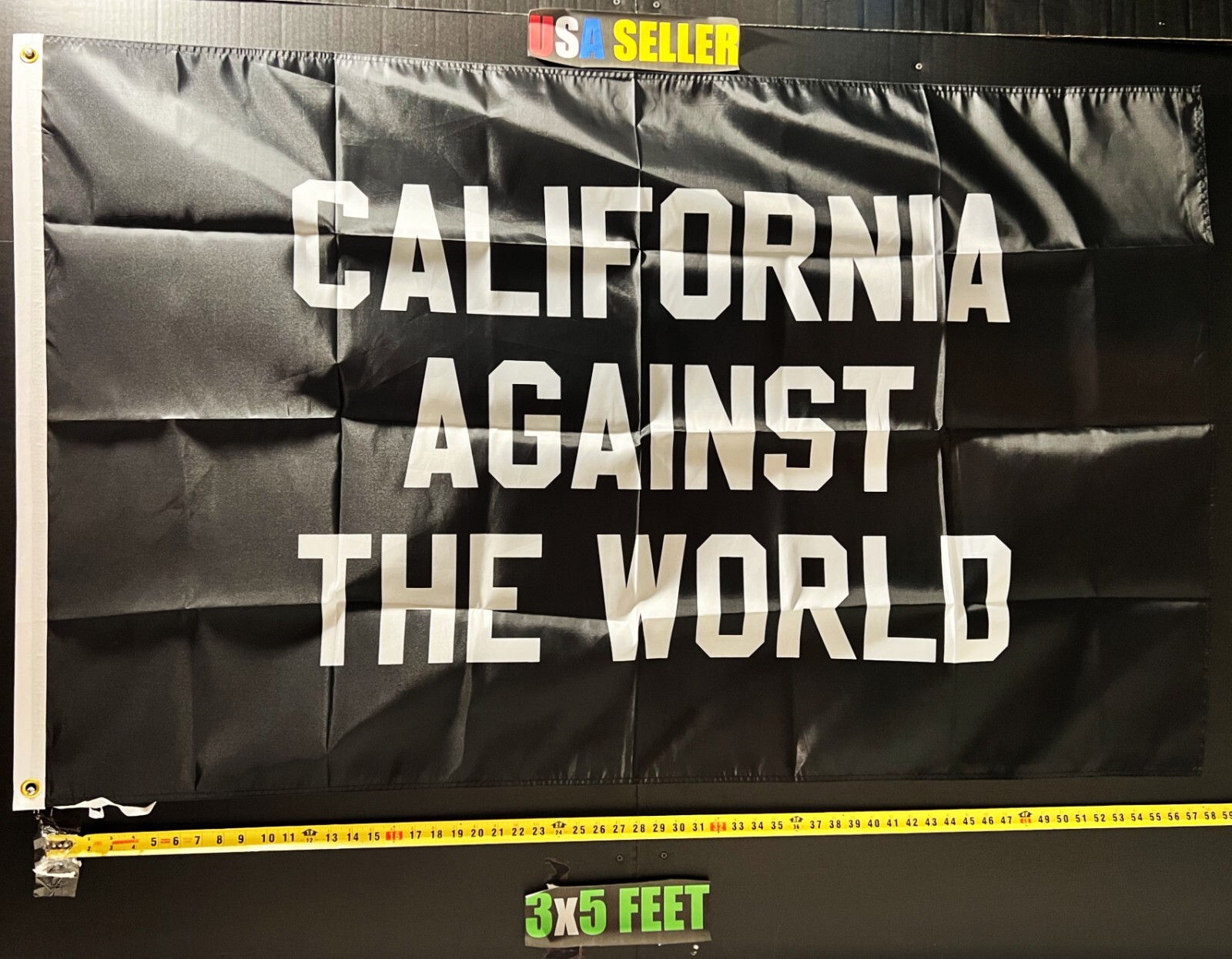 California Flag FREE SHIPPING Against The World B Beer Dorm Room Sign USA 3×5′